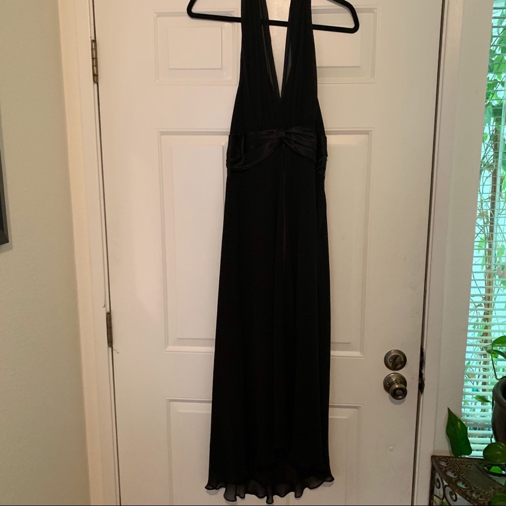 3/4 length cocktail dress.